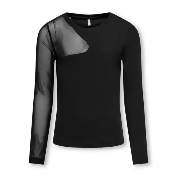 Kids Only - Top zwart mesh
