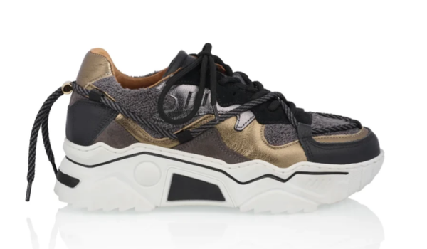 DWRS Sneakers - Jupiter terry Black/Elefante