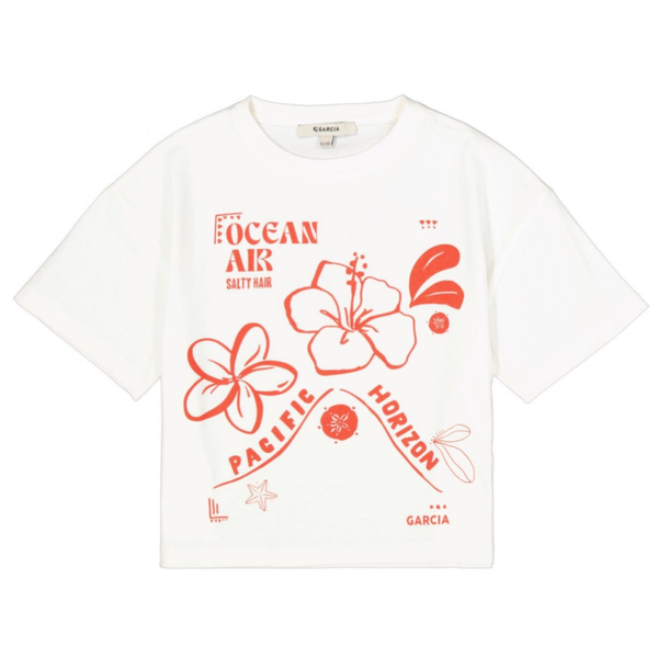 Garcia - Tshirt bloemenprint