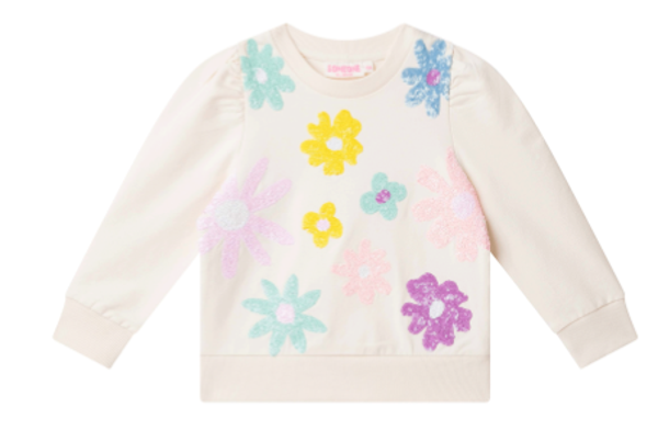 Someone - Sweater met bloemen pailletten