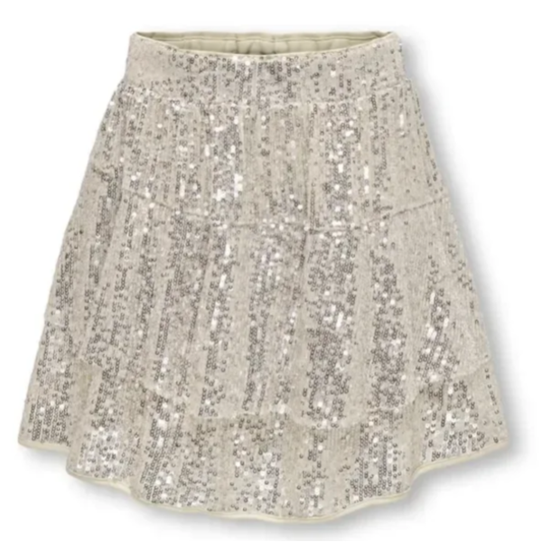 Only - Rok paillet asymmetrisch goud