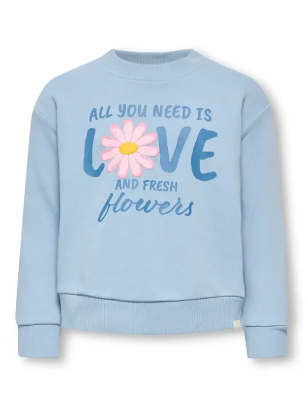Only Mini- Sweater Blauw Love