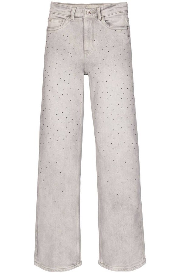 Garcia - Jeans lichtgrijs met kleine studjes