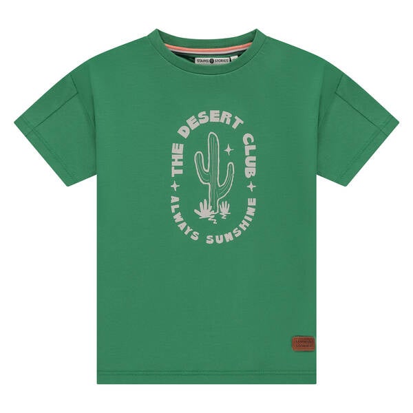 Stains&Stories - Tshirt groen cactus