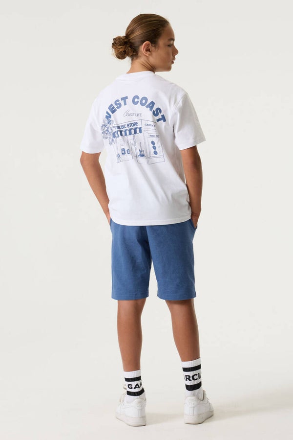 Garcia - Tshirt wit met backprint