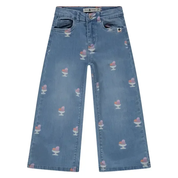 Stains&Stories - Wide leg jeans ijsjes