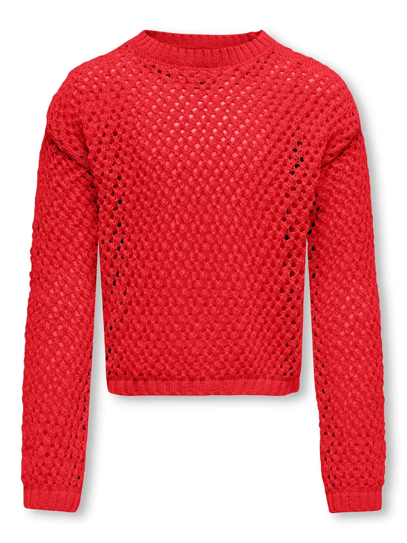 Only - Open knit rood