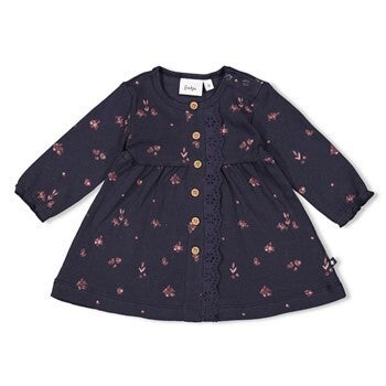 Feetje - Jurk blauw met bloemetjes