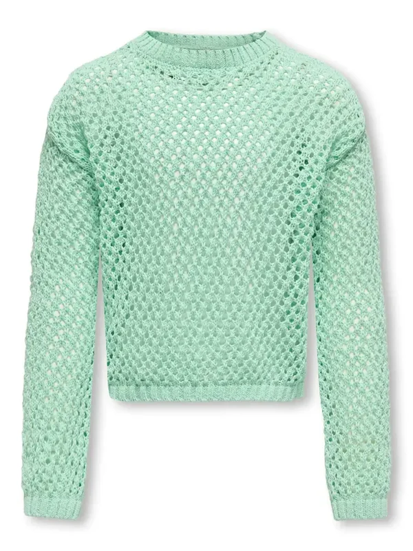 Only - Open knit groen