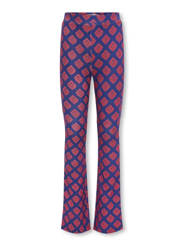 Only - Flared blauw rood