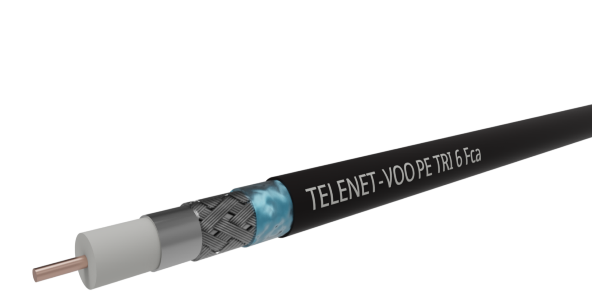 Coax telenet gekeurd, zwart, voor buitengebruik, afstanden van >30m, PE6  COAXBuitenPE6_1