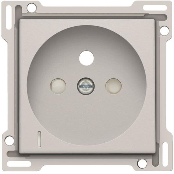 Niko afwerkingsset stopcontact met spanningsaanduiding lichtgrijs 102-66607