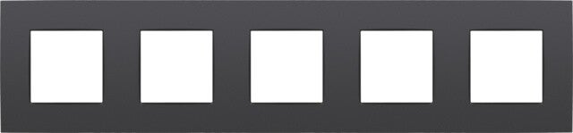 Niko Vijfvoudige horizontale afdekplaat, kleur Intense anthracite Niko 122-76005