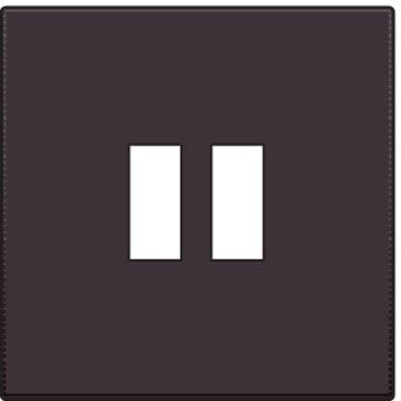Niko Afwerkingsset voor USB-lader, donker bruin 124-68001