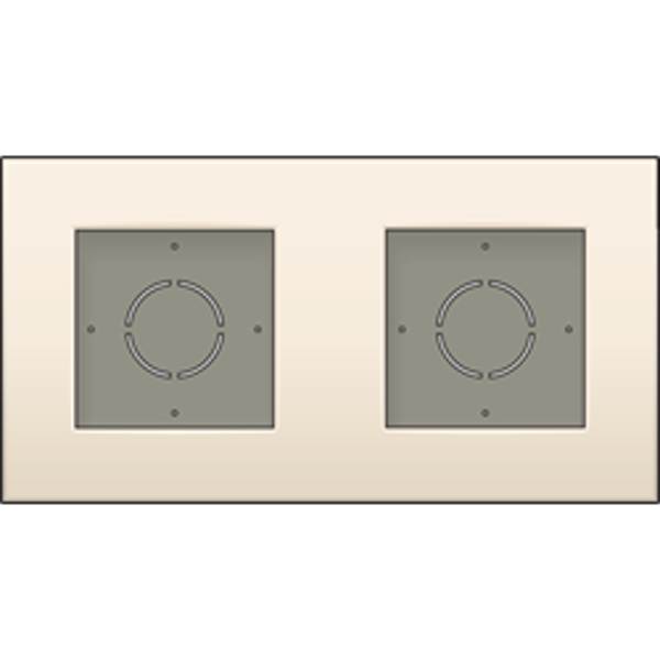 Niko Tweevoudige opbouwkit voor opbouwmontage van 2 inbouwapparaten Cream 100-80200