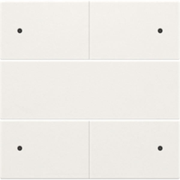 Niko Toets met LED 4-voudig voor drukknop 24Volt wit 101-40150
