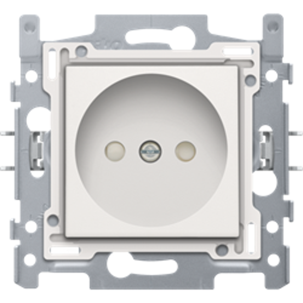 Niko Stopcontact insteekklem ZONDER AARDING 21mm Wit 101-66505