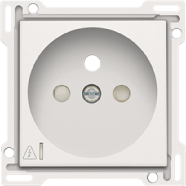 Niko 101-66606 Afwerkingsset stopcontact incl. overspanningsbeveiliging penaarde 28,5 mm white 101-66606