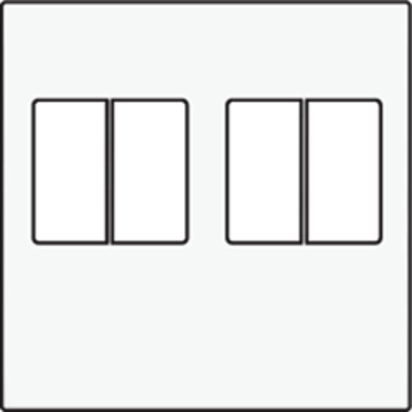 Niko 101-69701 Wit voor 2 x Audio