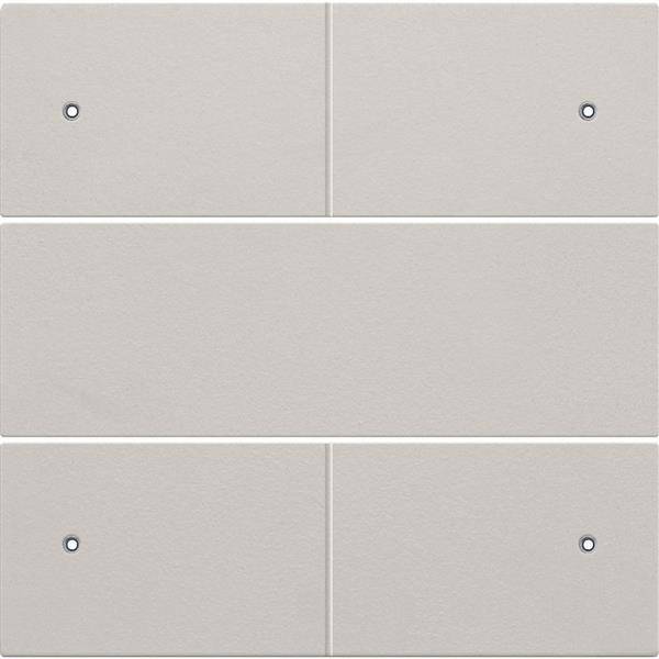 Niko Afwerkingsset voor 4-voudige potentiaalvrije drukknop 24 V met leds light grey 102-40150