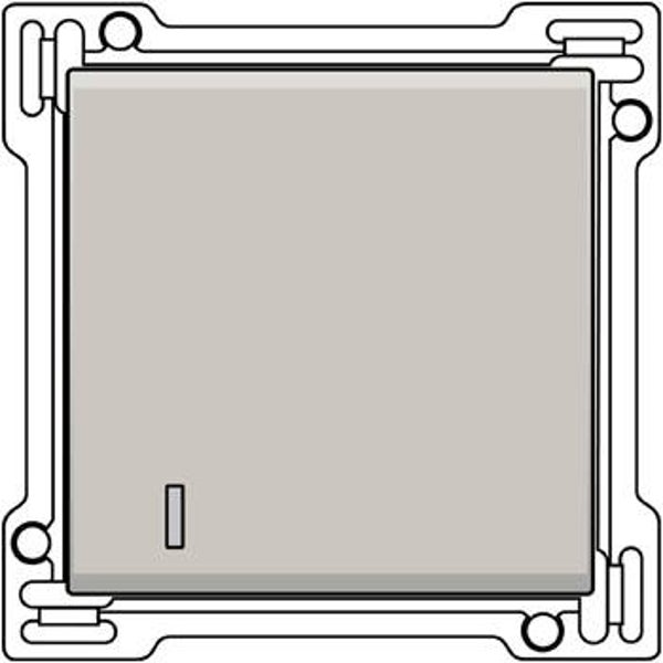 Niko Licht Grijs Toets met lens voor drukknop lichtgrijs 102-60005