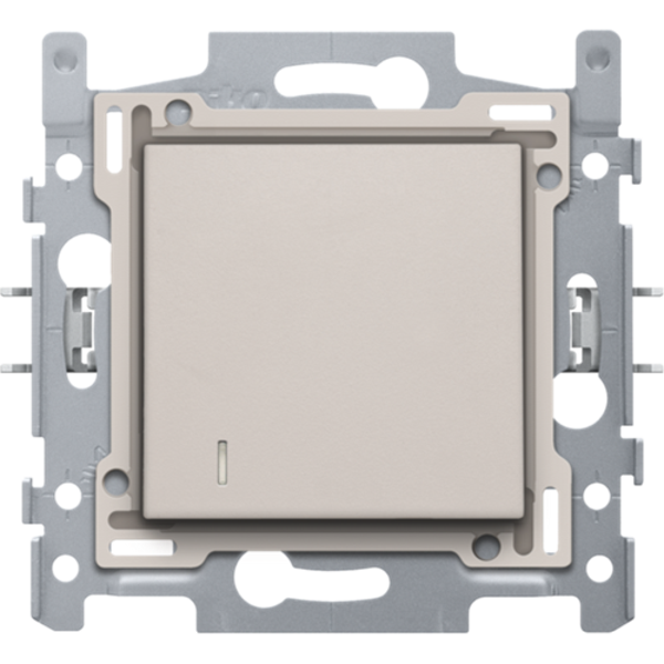 NIKO Hotelkaartschakelaar sokkel insteekklemmen en afwerkingsset light grey 102-61908