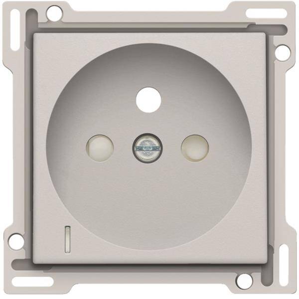 Niko afwerkingsset stopcontact met spanningsaanduiding lichtgrijs 102-66607