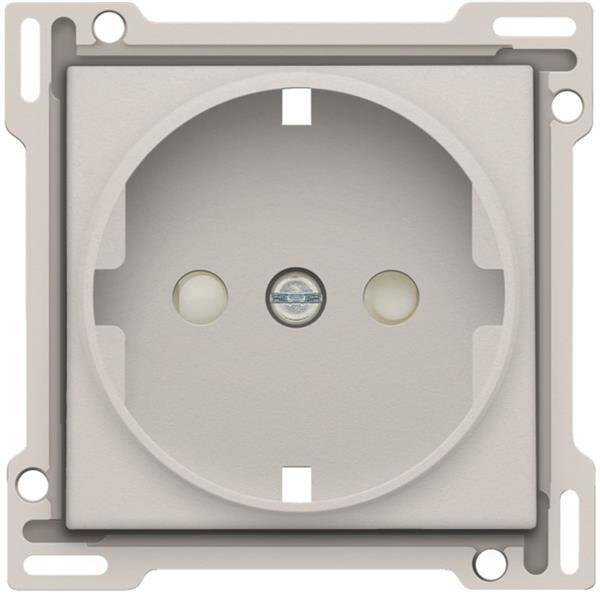 Niko Afwerkingsset stopcontact met randaarde light grey 102-66901