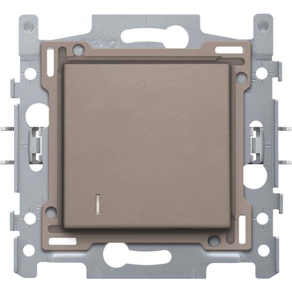 NIKO Hotelkaartschakelaar 10A 250V AC met NO/NC contact grijs 104-61900
