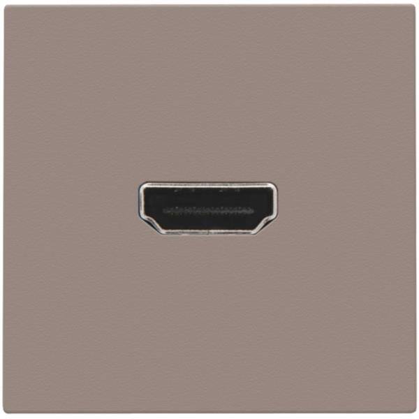 NIKO Afwerkingsset met HDMI-naar-HDMI-aansluiting greige 104-69417