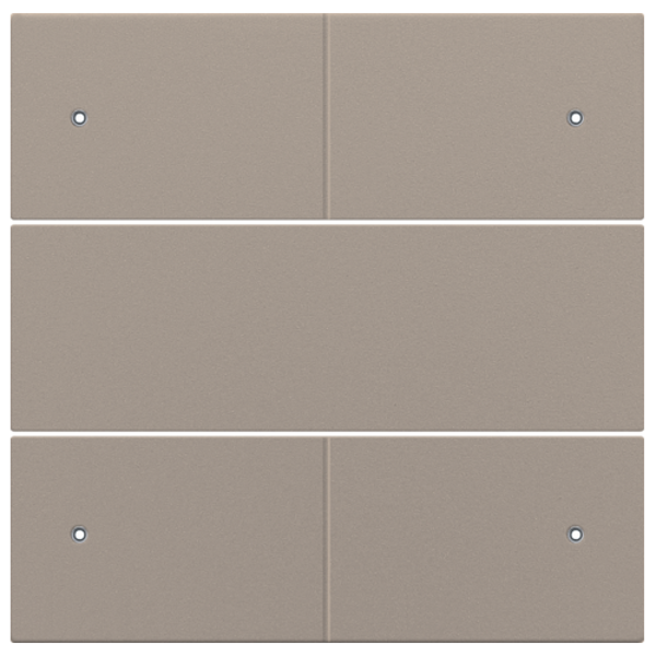 Niko Toets met LED 4-voudig voor drukknop 24Volt Brons 123-40150