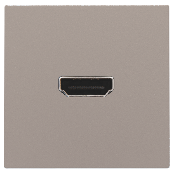 NIKO Afwerkingsset met HDMI-naar-schroefaansluiting bronze 123-69416