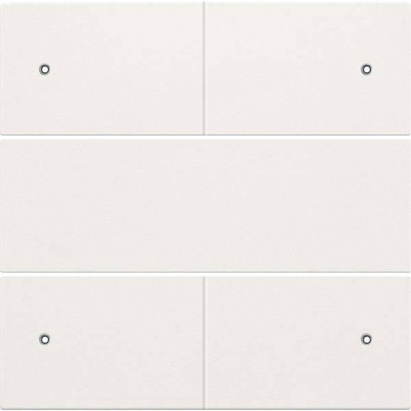 Niko Centraalplaat voor 4-voudige potentiaalvrije drukknop 24 V met leds white coate 154-40150