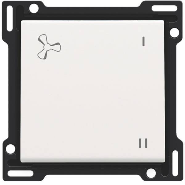 Niko Toets voor ventilatie drukknop white steel 154-61106