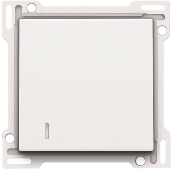 Niko Toets voor hotelkaartschakelaar 10A 250V AC white steel 154-61901