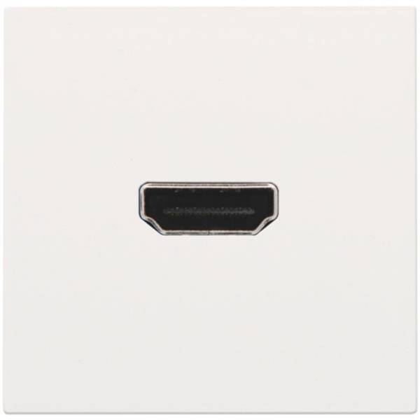 Niko Afwerkingsset met HDMI-naar-schroefaansluiting wit coated 154-69416