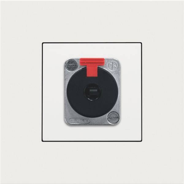 Niko Centraalplaat voor XLR/JACK-aansluiting white steel 154-69856