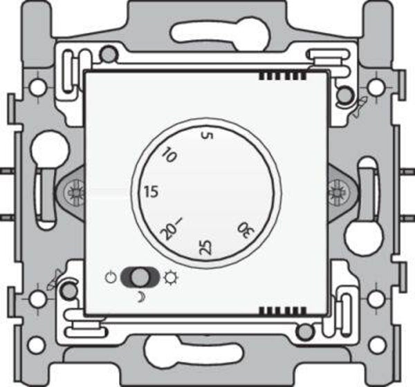 Niko Elektronische thermostaat white steel 154-88000