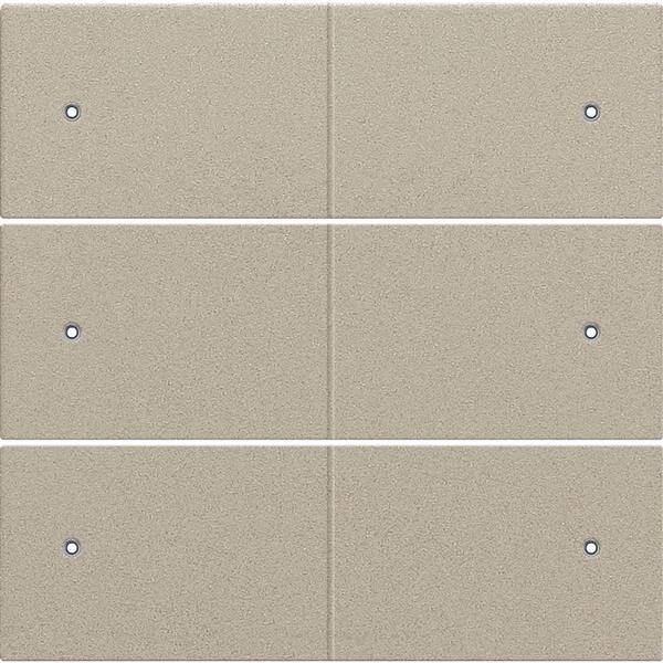 Niko Centraalplaat voor 6-voudige potentiaalvrije drukknop 24 V met leds champagne 157-60150