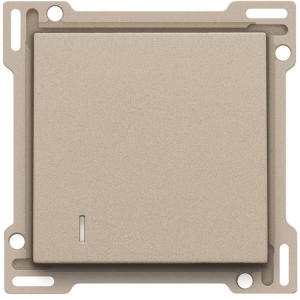Niko Toets voor hotelkaartschakelaar 10A 250V AC champagne mat 157-61901