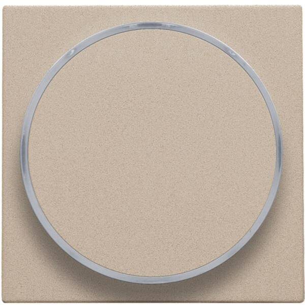 Niko Toets met doorschijnende ring voor drukknop 6A champagne mat 157-64006