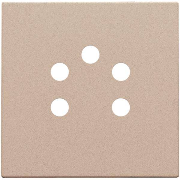 Niko Centraalplaat voor telefooncontactdoos 5-polig champagne mat 157-69001