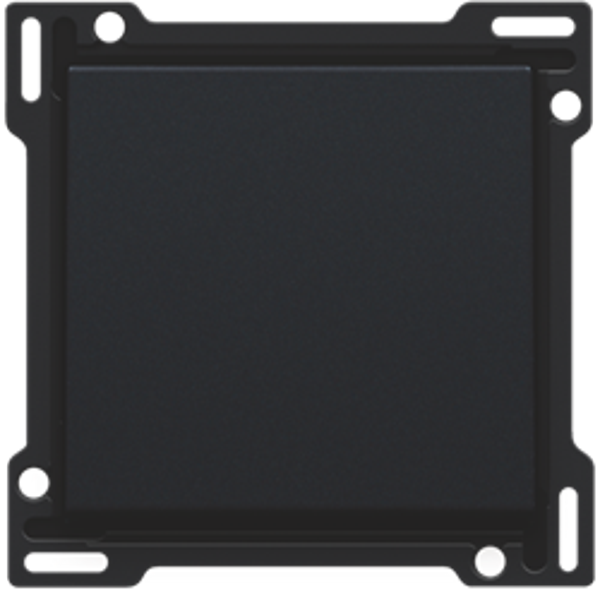 NIKO Afwerkingsset voor enkelvoudige schakelaar of drukknop black coated 161-61105