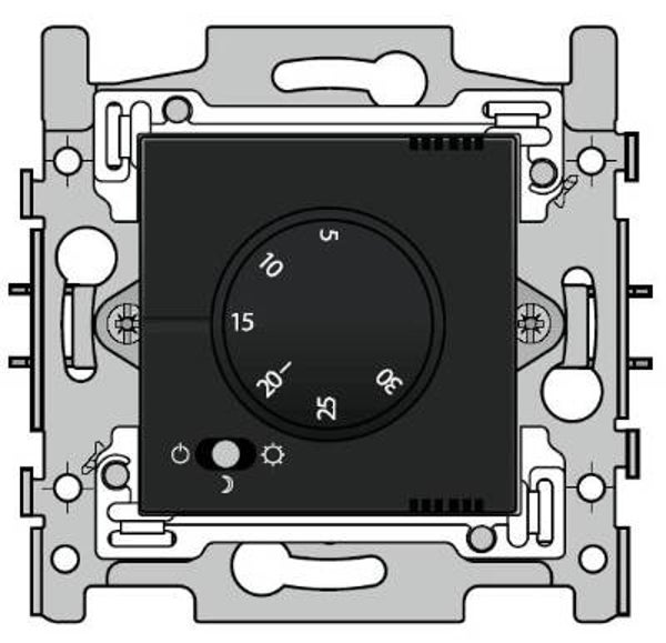 Niko Elektronische thermostaat zwart 161-88000