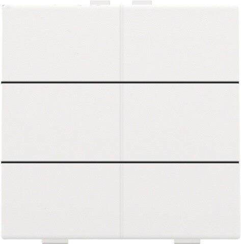 Niko Zesvoudige drukknop Intense White steel 154-51006