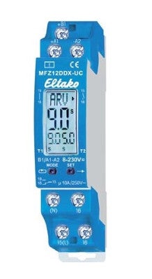 Eltako Digitaal multifunctioneel tijdsrelais met wisselcontact 10A MFZ12DDX-UC
