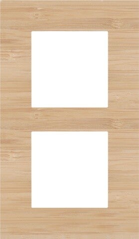 Niko Tweevoudige verticale afdekplaat, kleur Pure bamboo Niko 156-76200