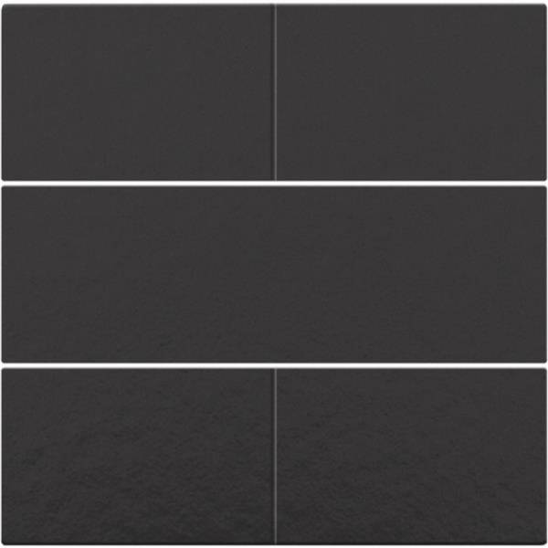 Niko Centraalplaat voor 4-voudige potentiaalvrije drukknop 24 V, Bakelite® piano blac 200-40050