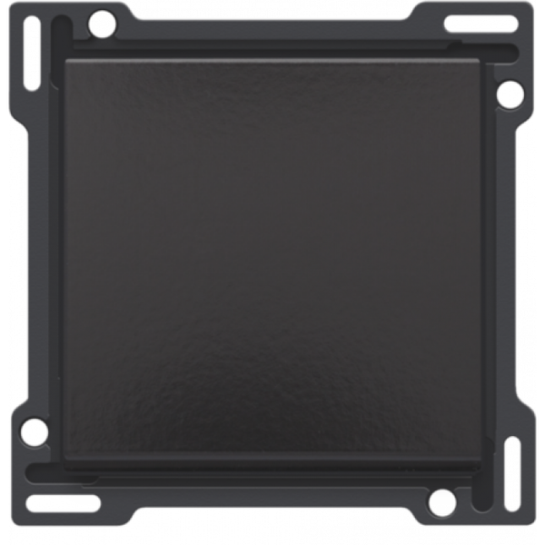 Niko Toets enkelvoudig voor schakelaar of drukknop, Pure Bakelite piano black 200-61105