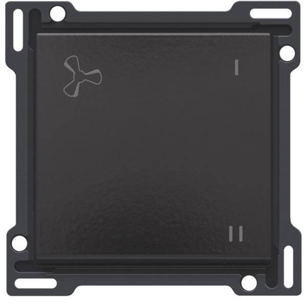 Niko Toets voor wisselschakelaar voor mechanische motorsturing piano black 200-61106